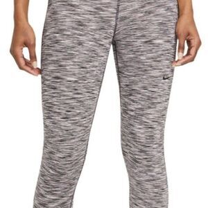 Women's Fitted Space-Dyed Cropped Tights Black  - Sz S - NWT